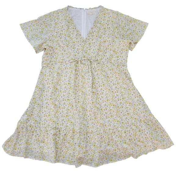 Roolee Dresses & Skirts - Roolee Mom Nursing Friendly Yellow Floral Dress Size XL